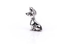 3D Sitting PUPPY Dog Sterling Silver Charm Pendant,  pms0065