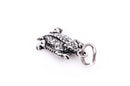 HORNED TOAD Horn Frog Sterling Silver Charm Pendant,  pms0080