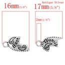 4 Sets Antique Silver Carved BEST FRIENDS Heart Charm Pendants  chs1377