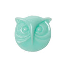 10 Round Resin MINT GREEN OWL Cabochons, 16x15mm  cab0204