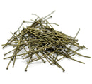 400 Bulk Package Antique Bronze Metal Flat Head Pins, 35mm long, 20 gauge  pin0061b
