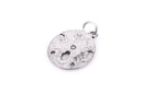 SAND DOLLAR Sterling Silver Charm Pendant,  pms0132