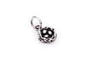 Small 3D BIRD Nest Sterling Silver Charm Pendant,  pms0171
