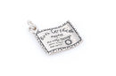 BIRTH CERTIFICATE Sterling Silver Charm Pendant,  pms0190