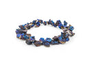 Half Strand Nugget Beads, Titanium Coated Crystal DRUZY AGATE Geodes, Purple, Blue, Gold gdz0028