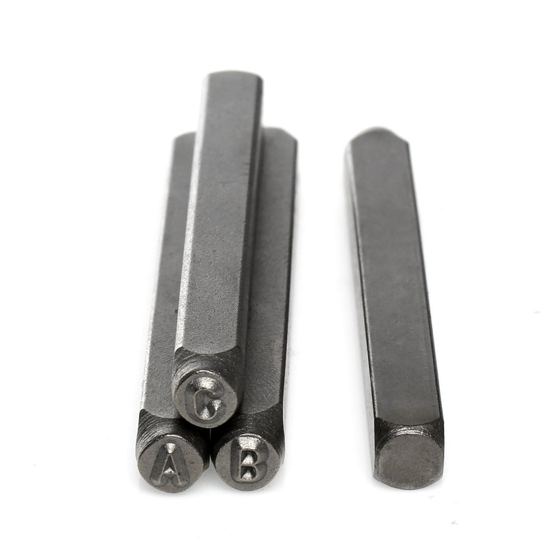 Economy SANS SERIF UPPERCASE Metal Stamping Set,  Small 3mm (1/8")  tol0174