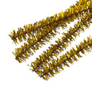 100 Chenille Stems, Pipe Cleaner Sticks, craft supplies, GOLD METALLIC  cft0005