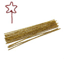 100 Chenille Stems, Pipe Cleaner Sticks, craft supplies, GOLD METALLIC  cft0005