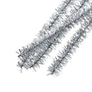 100 Chenille Stems, Pipe Cleaner Sticks, craft supplies, SILVER METALLIC  cft0002
