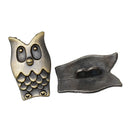 4 Antique Bronze 2-Hole OWL Metal Buttons for Jewelry Making, Scrapbooking, Sewing  but0185