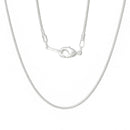 5 Silver Plated Snake Chain Necklaces with Lobster Clasp, 30-3/8" long  fch0095