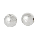 20 Antique Silver Smooth Round Metal Beads, 6x5mm  bme0264a