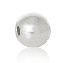 20 Antique Silver Smooth Round Metal Beads, 6x5mm  bme0264a