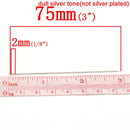 5 Silver Tone Bead Threading Needles, 75mm (3") long  tol0178