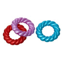 50 Acrylic Pearlized Mixed Color Twisted Circle Beads, 25mm  bac0104