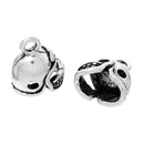 5 Antique Silver 3D FOOTBALL Helmet Charm Pendants  chs1447