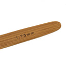 1.75mm Steel Crochet Hook with Bamboo Wood Handle,  tol0183