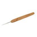 1.25mm Steel Crochet Hook with Bamboo Wood Handle,  tol0184
