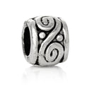 50 Antique Silver Carved SWIRL Metal Spacer Beads, 4x3mm  bme0291a