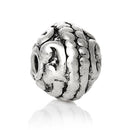 20 Antique Silver Round Carved Bali Style Metal Spacer Beads, 8mm  bme0292