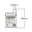 8 Antique Silver Graduation DIPLOMA Charm Pendants  chs1457