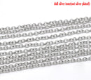 5 meters Stainless Steel Unsoldered Cable Link Chain, 3x2.5mm  fch0107