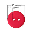 50 Mixed Color Buttons for Jewelry Making, Scrapbooking, Sewing. 18mm  but0186