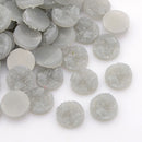 10 Round Resin HEATHER GREY DRUZY Cabochons, 12mm  cab0227