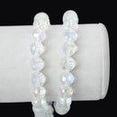 25 Faceted CLEAR AB Glass Crystal Beads 10mm  bgl0876