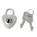 4 Sets Silver Tone Metal Jewelry Box LOCK and KEYS Charm Pendants  chs1534