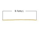 Bulk Package 500 Bright Gold Tone Metal Flat Head Pins 20 gauge, 51mm long (2" long)  pin0070