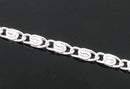 5 meters Bright Silver Plated Metal Fancy Coil Link Chain 1.5mm fch0140