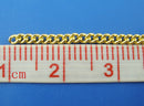5 meters Bright Gold Plated Curb Link Chain . unsoldered links are 2x1.5mm fch0141