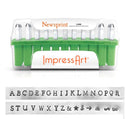 ImpressArt Metal Alphabet Letter Stamping Set,  3mm UPPERCASE NEWSPRINT Font tol0201