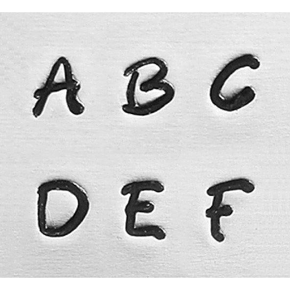 ImpressArt Metal Alphabet Letter Stamping Set,  3mm UPPERCASE BRIDGETTE Font tol0204