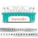 ImpressArt Metal Alphabet Letter Stamping Set,  3mm UPPERCASE JUNIPER Font  tol0169