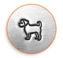 ImpressArt Metal Design Stamp,  6mm PUGGLE Dog  tol0112