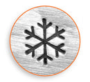 ImpressArt Metal Design Stamp,  6mm LARGE SNOWFLAKE  tol0068