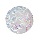 10 Round Resin Metallic Frosted WHITE AB Druzy Cabochons, 14mm  cab0261a