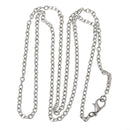One Dozen (12) Silver Tone CABLE LINK CHAIN Necklaces, lobster clasp, 30" long   fch0152