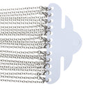 One Dozen (12) Silver Tone CABLE LINK CHAIN Necklaces, lobster clasp, 30" long   fch0152