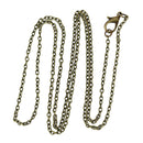 One Dozen (12) Bronze Tone CABLE LINK CHAIN Necklaces, lobster clasp, 3.2x2.5mm, 30" long   fch0153