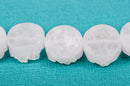 4 DRUZY Natural GEMSTONE Quartz Geode Cabochon Beads, Round, 12mm, 1/2"  AB White Rock Crystal, flatback with hole,  gdz0039