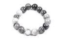 12mm HAWKS EYE AGATE Round Gemstone Beads, grey and white, natural gemstone, gag0124b
