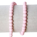 6mm LIGHT PINK Glass Beads, Round Pastel Baby Pink, 32" strand bgl0991