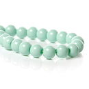 6mm SPEARMINT GREEN Mint Green Glass Beads, Round Pastel Green, 32" strand bgl0988