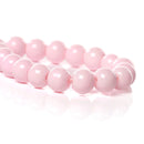 6mm LIGHT PINK Glass Beads, Round Pastel Baby Pink, 32" strand bgl0991