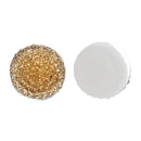 25 RESIN DRUZY Style Pavé CABOCHONS, topaz yellow, 10mm diameter  cab0254