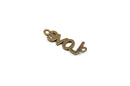 6 LOVE Connector Link Charms, bronze metal,  chb0309