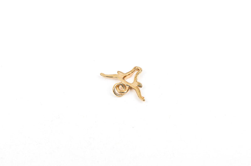 1 gold plated TEXAS LONGHORN Charm  chg0179